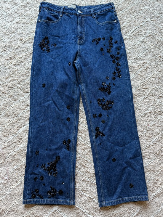 Anthropologie Denim - Anthropologie Pilcro The Annie Wide Leg Jeans Sz 29 Sequin Embellished